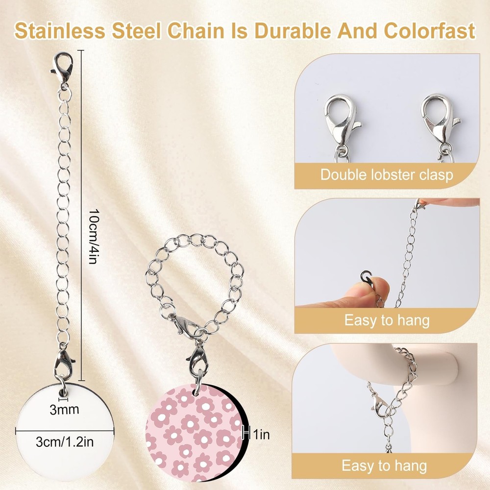 Sublimation Charm Accessories for Cup,16 Set Sublimation Blanks Bulk Stanley ...