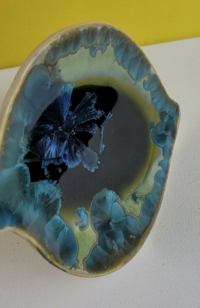 Crystal Glazed Leaf Dish