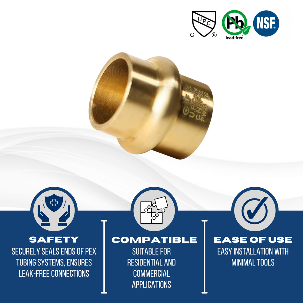 25 Pack XFITTING 1/2" Press Plug