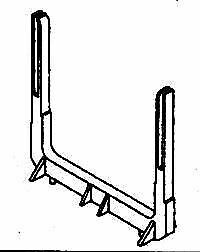 Details West 171 HO Scale Log Bunks -- Pacific Car & Foundry Type pkg(4)