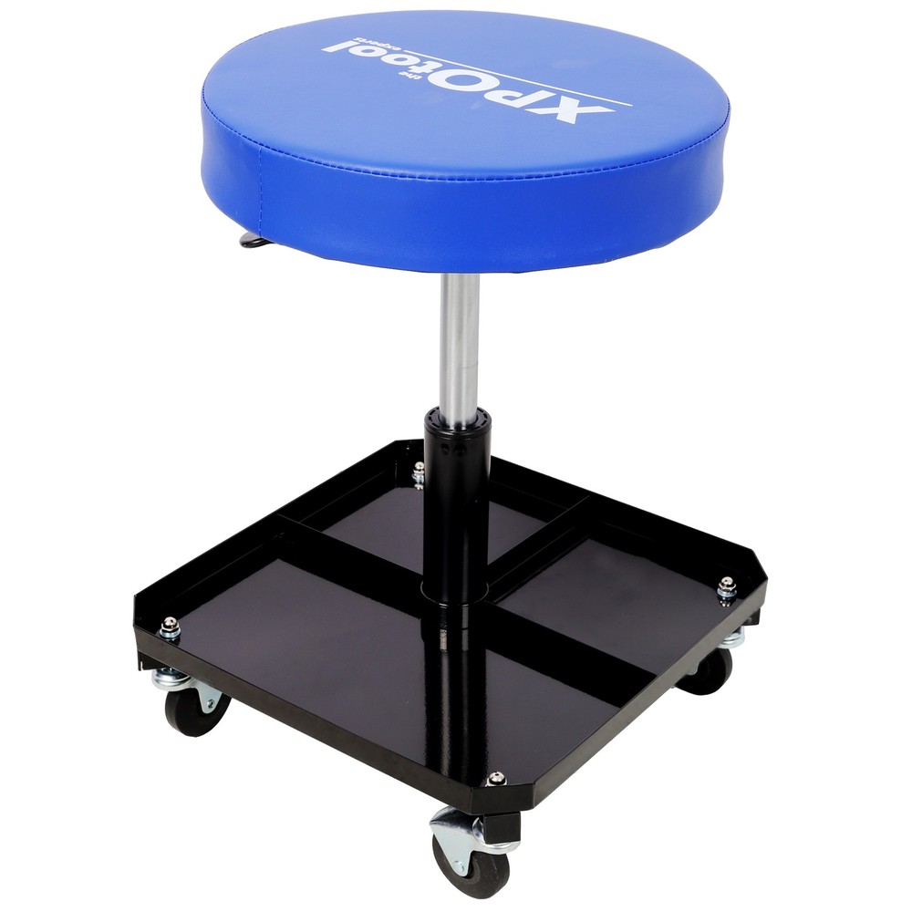 250 LBS Rolling Pneumatic Creeper Garage, Adjustable Mechanic Stool