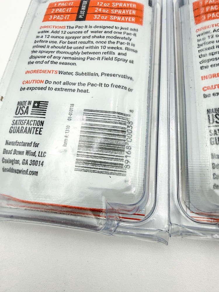 Dead Down Wind Evolve Field Spray Concentrate 6 Pac-It Refills, 0.35 oz Packets
