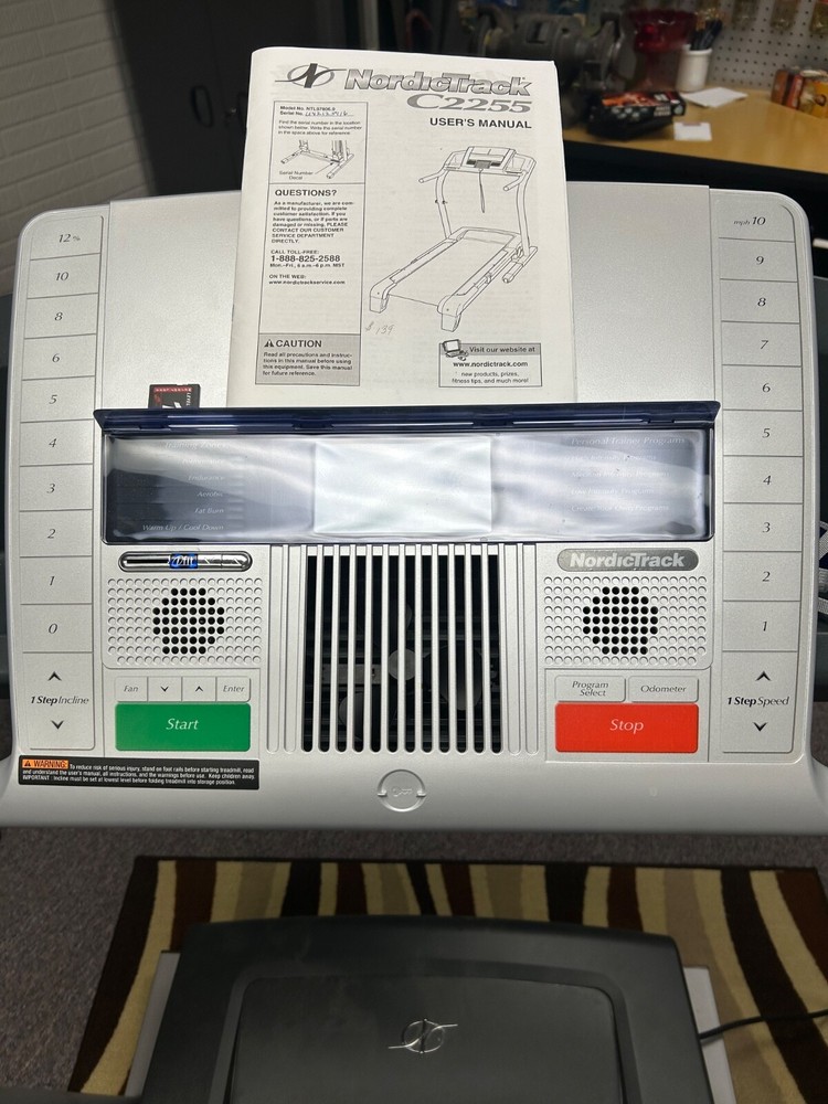 nordicktrac treadmill c2255 with program chips