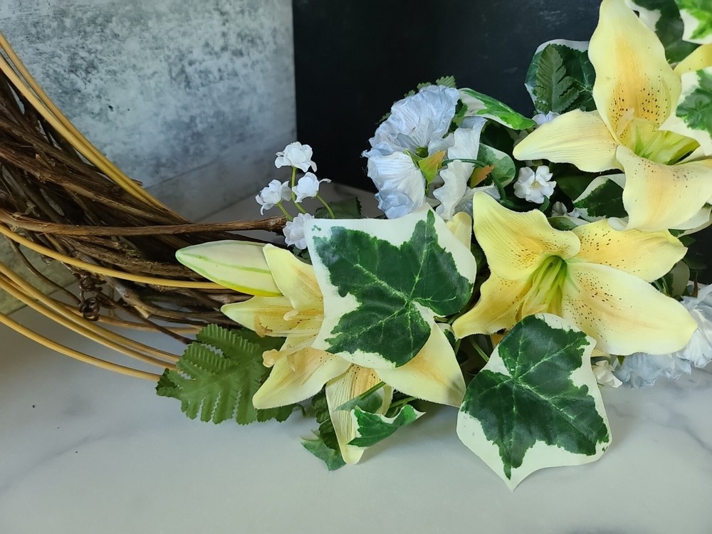Vintage Spring Lily Wreath