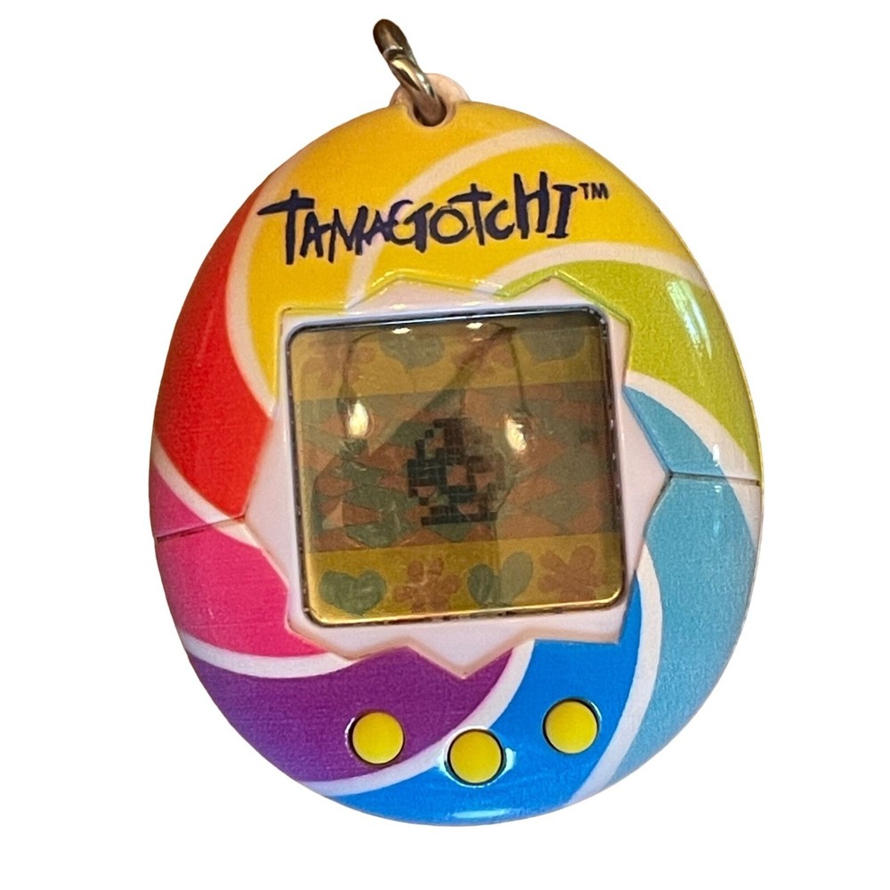 2017 Tamagotchi Rainbow Candy Swirl Tested Working