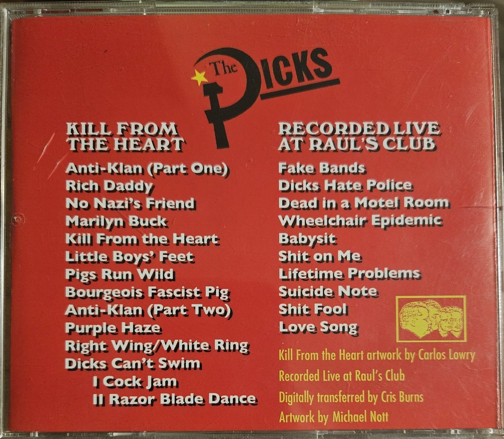 The Dicks - GARY FLOYD AUTOGRAPHED cd