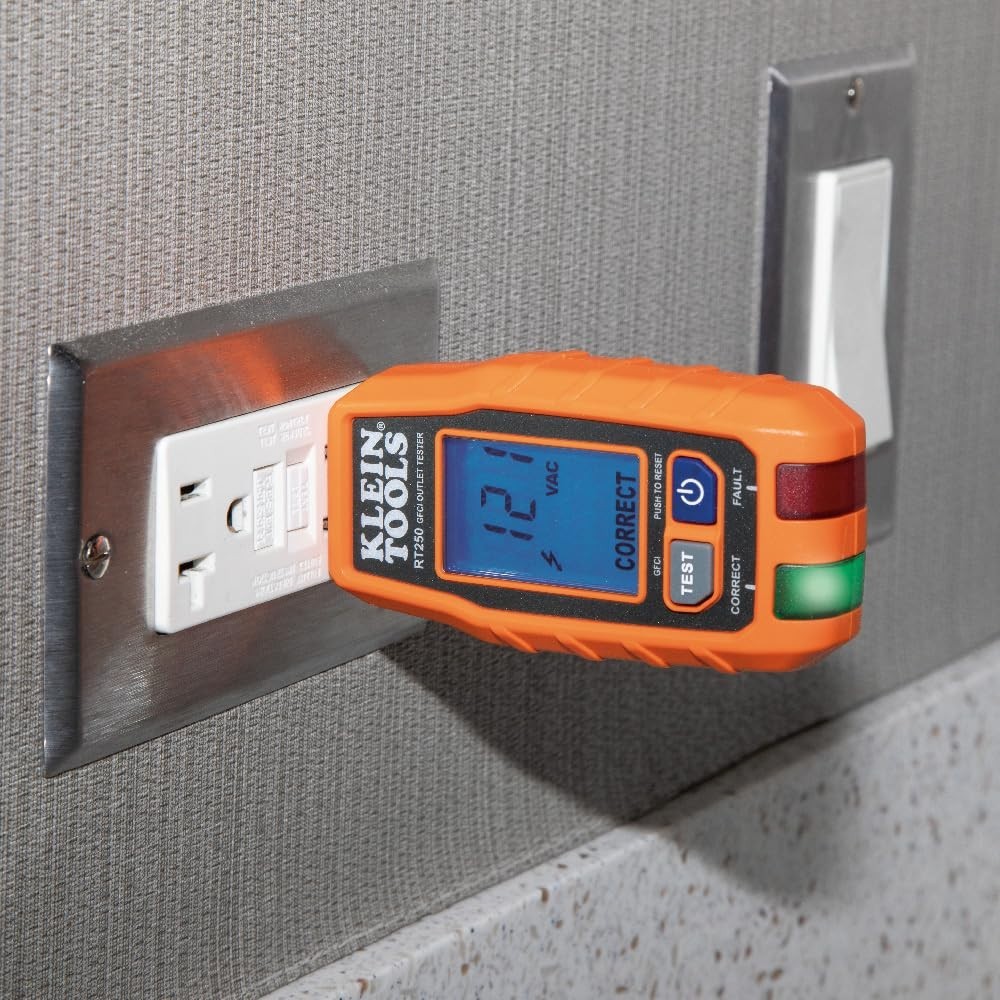 LCD GFCI Outlet Tester - Electrical Voltage Tool
