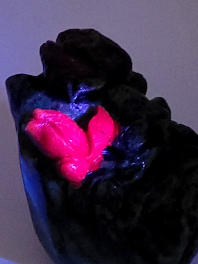 Ruby Zoisite Roses Carving- UV Reactive- WYSIWYG