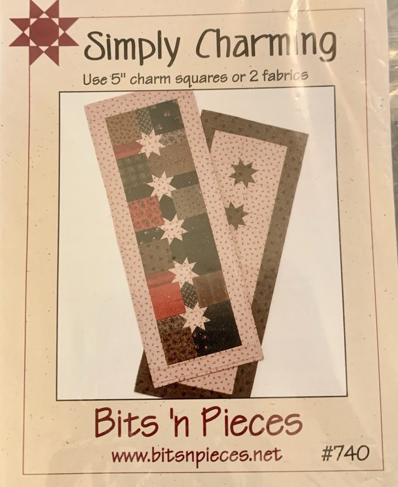 Simply Charming Table Runner Quilt Pattern By Bits & Pieces