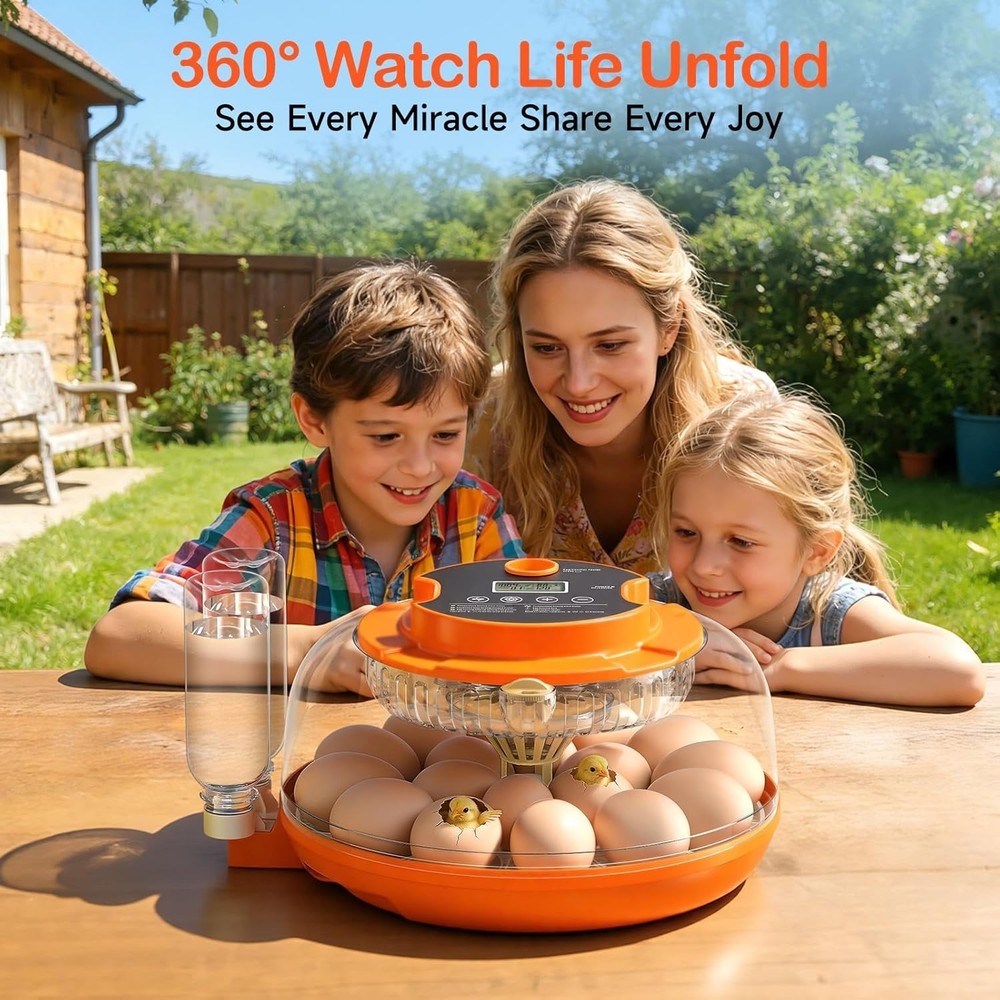 Automatic Egg Incubator with Humidity Control, Turn & Temperature for Chicken...