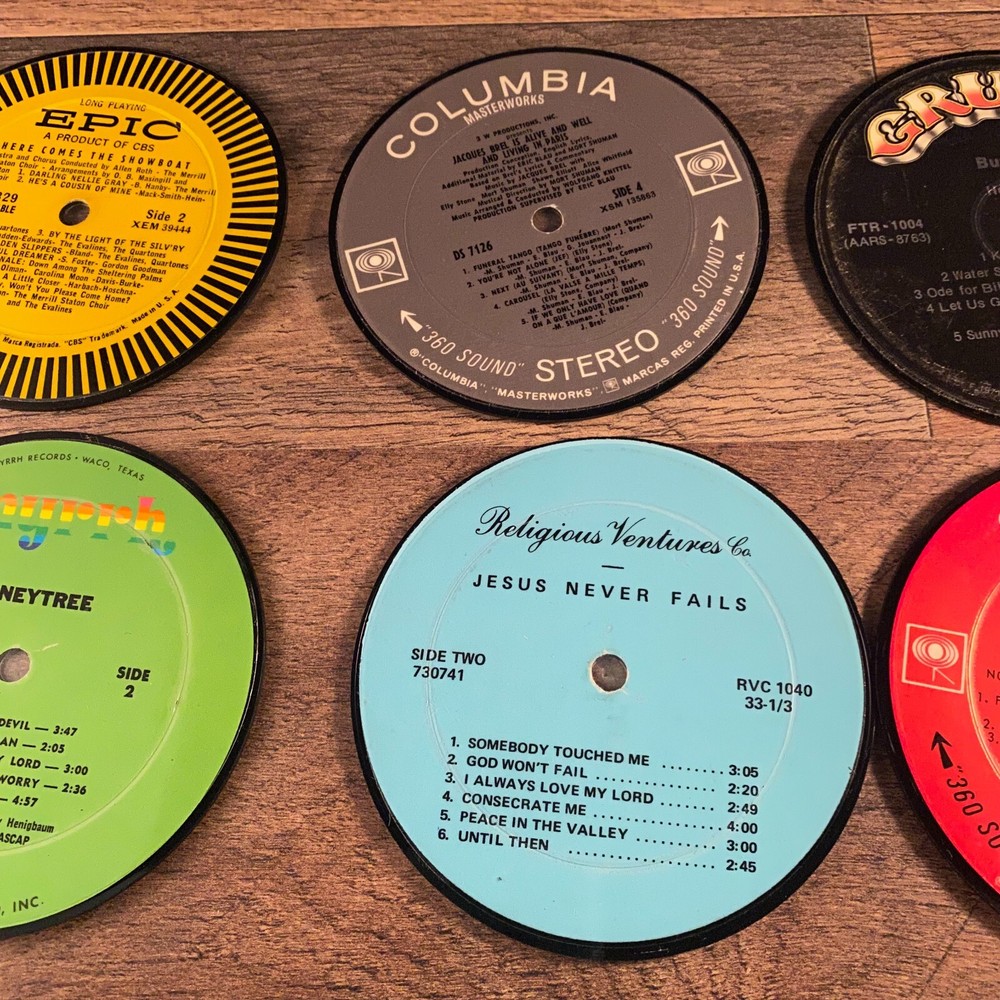 VINYLUX.NET 6 LP COASTERS WITH ORIGINAL PLASTIC CASE