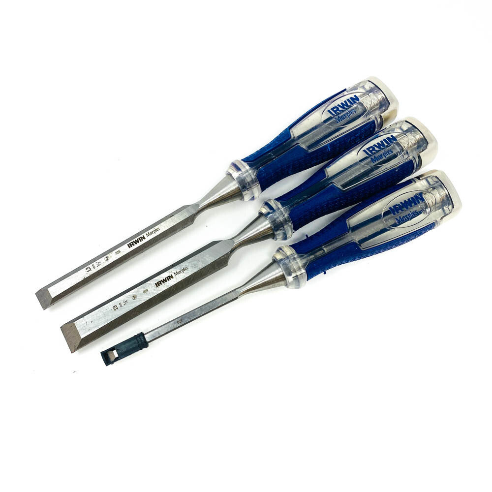 Irwin Marples 02N High Impact Chisel Set w/ Strike Cap, Hand Tools, 3 Pcs