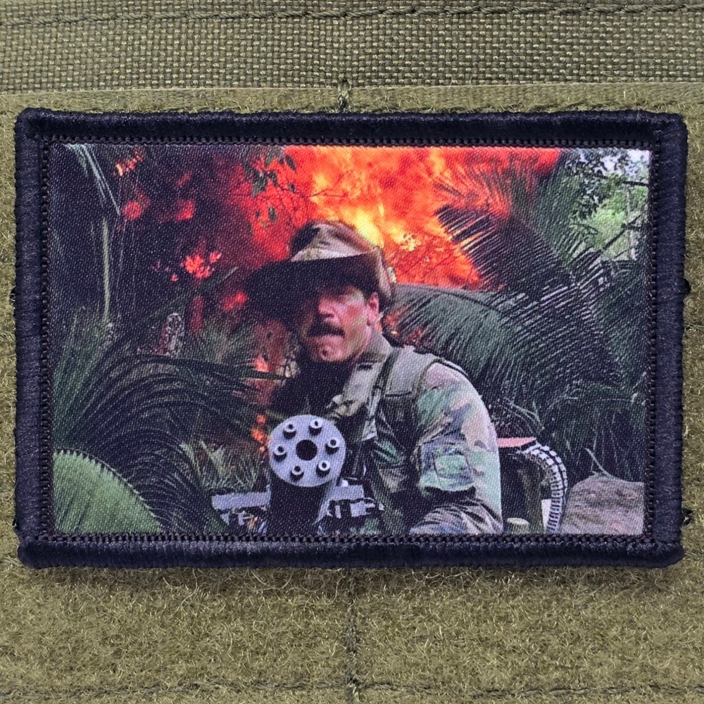 Predator Patch Moral Tactical Jesse Machine Gun USA Army Hook & Loop 3x2
