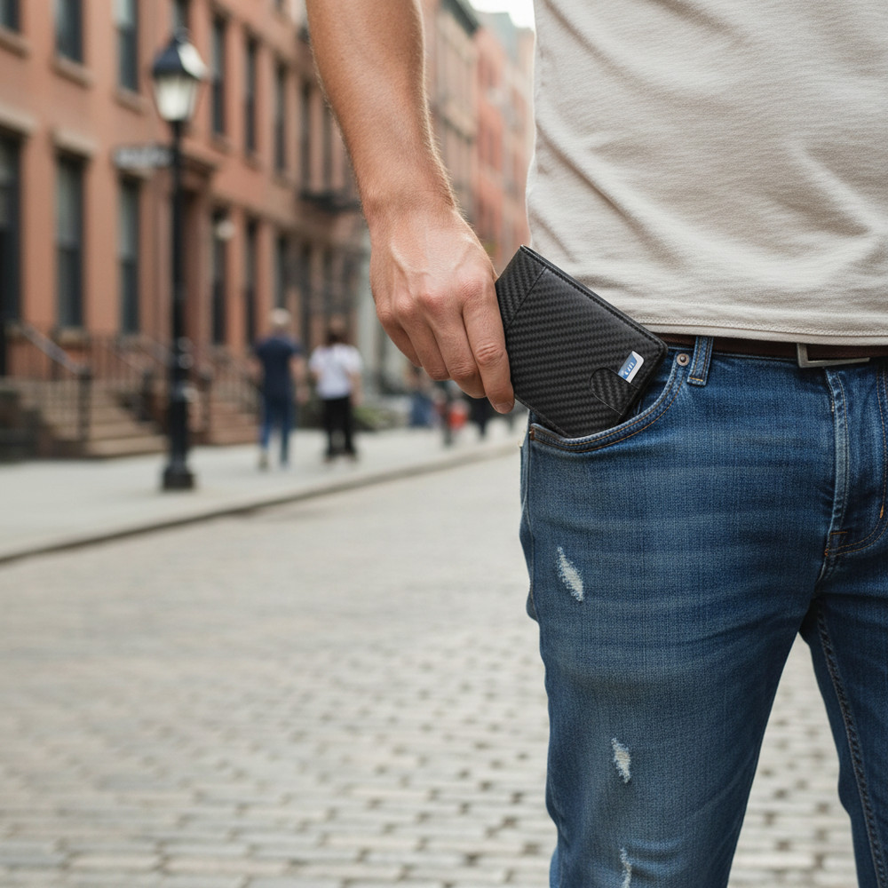 Men's Smart Wallet with Find My Tracker