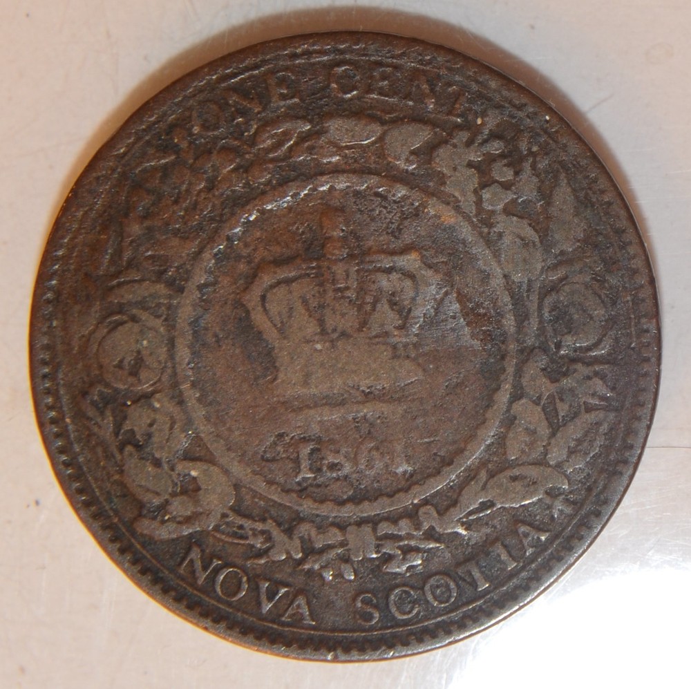 1861 Nova Scotia Large Cent Lot 441