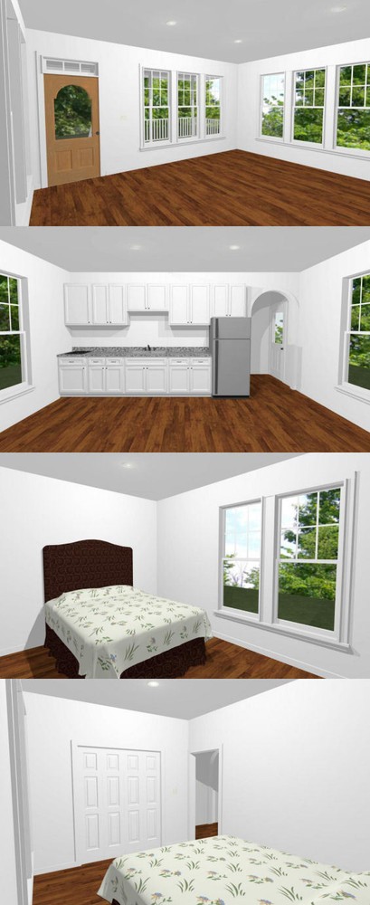 18x32 Tiny House -- 576 sqft -- PDF Floor Plan -- Model 2B