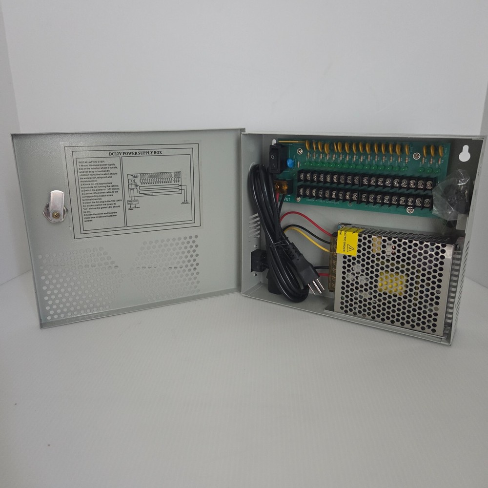 Power Supply Distribution Box CCTV DVR IR Illuminators DC1218-10A