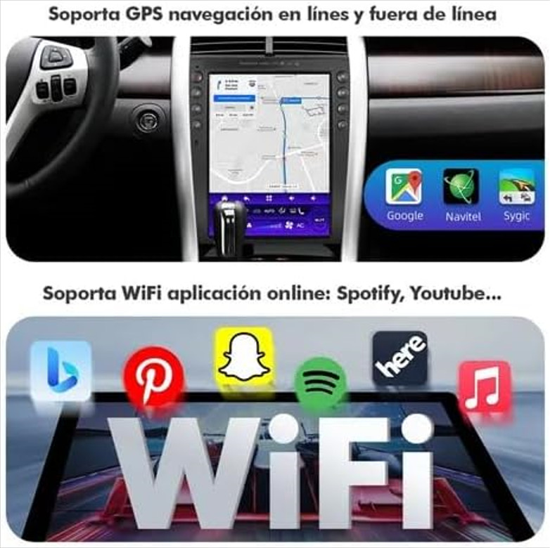 Stereo For Ford Edge 2011-2014 Android 13 Auto Carplay