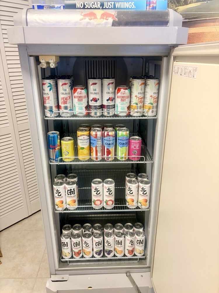 Rarest Red Bull Fridge Cooler W LED Screen