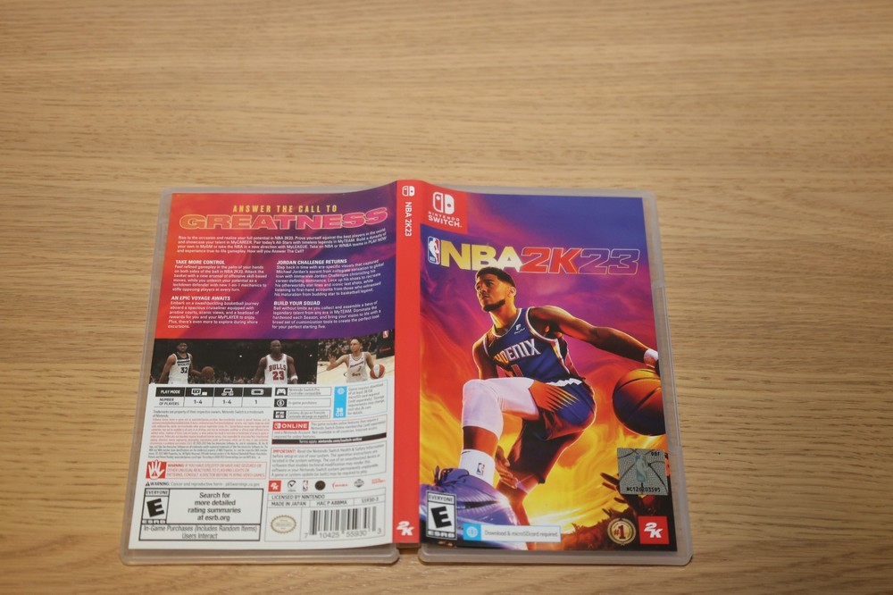 NBA 2K23 Nintendo Switch Original Case Only No game