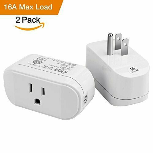 2Pack Smart Plug Wifi Switch Socket Outlet Compatible with Alexa GoogleAssistant
