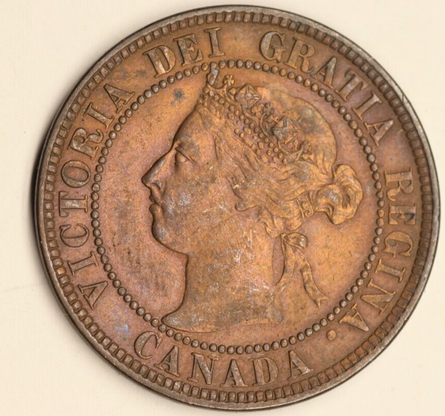 Canada 1900 Large One Cent Au/UUNC 1098