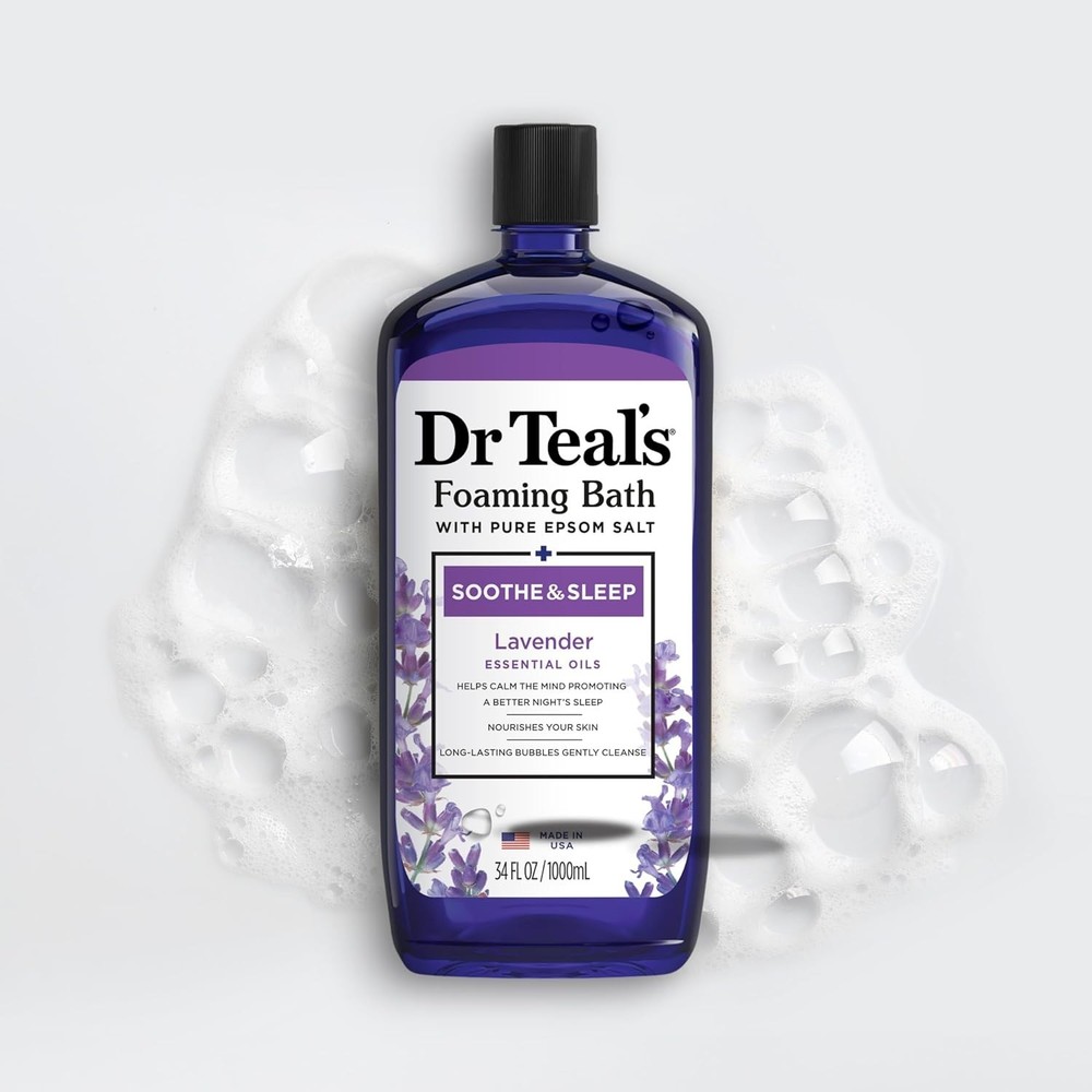 Dr. Teal's Epsom Salt Soaking Solution and Foaming Bath with Pure Epsom Salt ...
