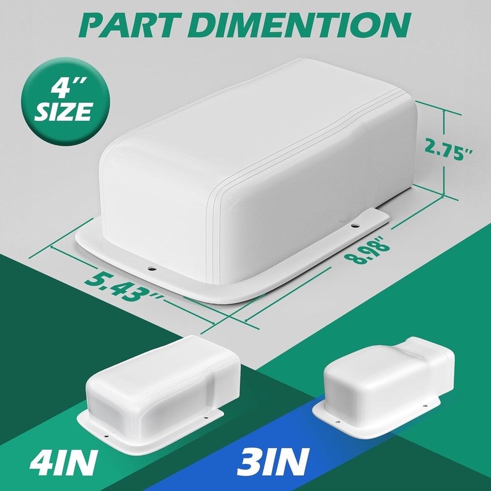 4" Width Wall Cover, Mini Split Line Set Cover Accessories for Mini Split Air Co