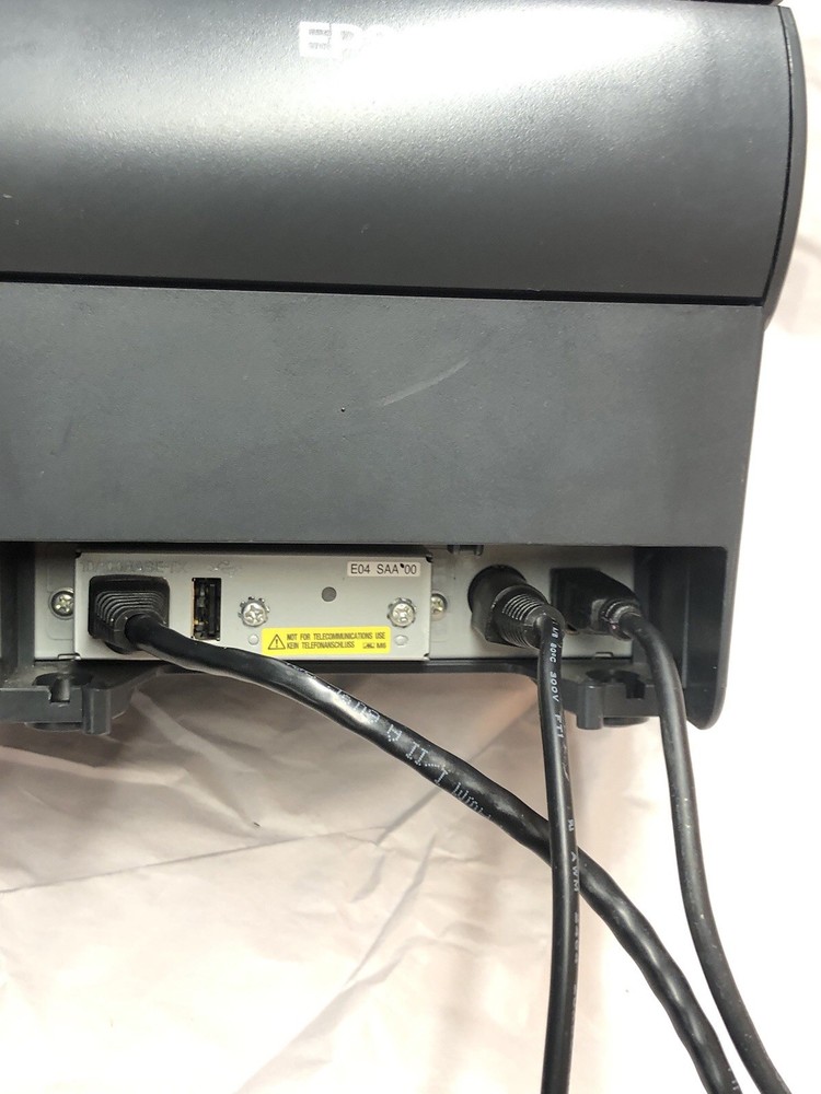 Epson M244A Thermal POS Receipt Printer - Pwr Eth USB Cable Inc