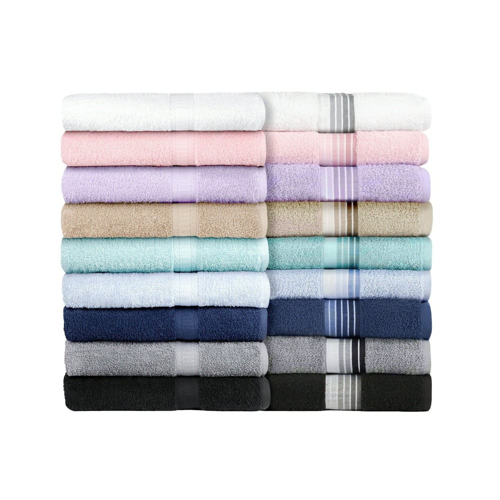 Mainstays Basic Hand Towel, Soft 100% Cotton Black