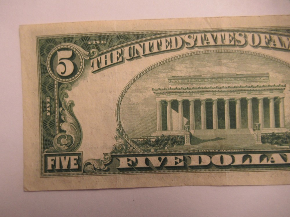 1953 A $5 US Silver Certificate #2