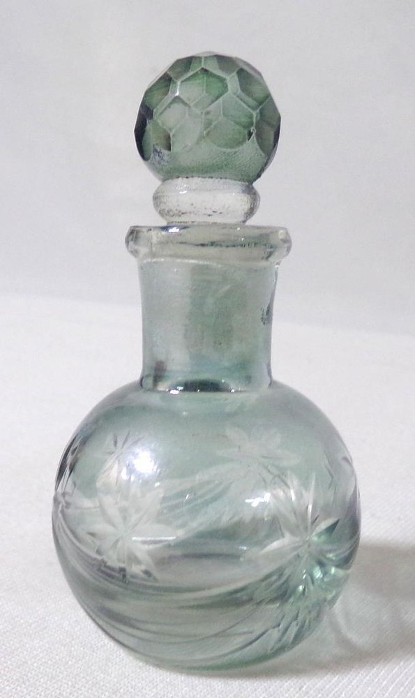 Antique Cut Crystal Perfume Bottle