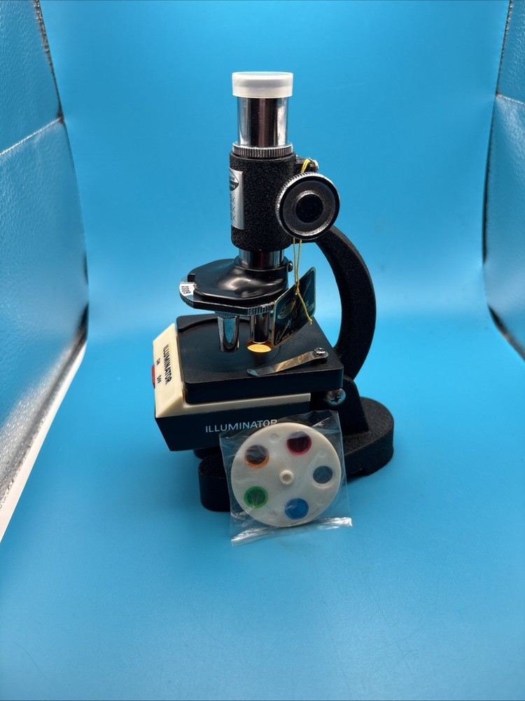 Vintage Creative Science 600 X Microscope Lab with instructions