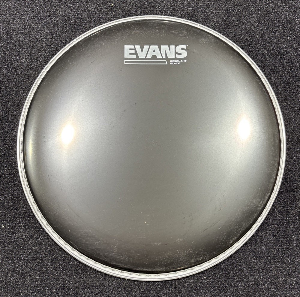 Evans Resonant Black Tom Drumhead  10 in.
