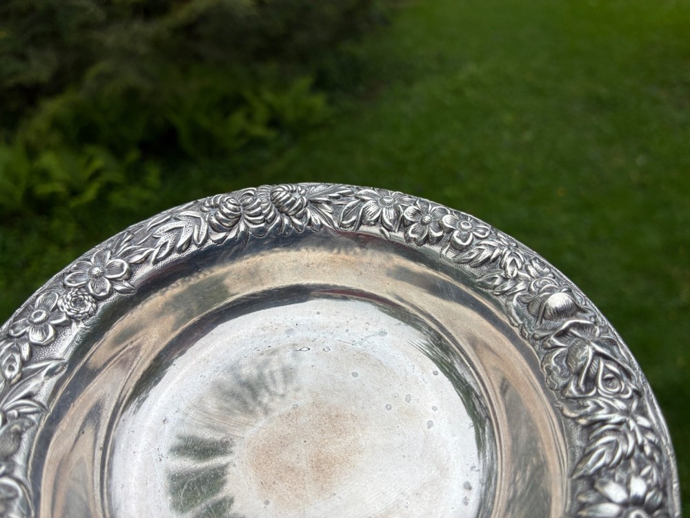 Kirk & Son Sterling Silver Repousse Candy Dish