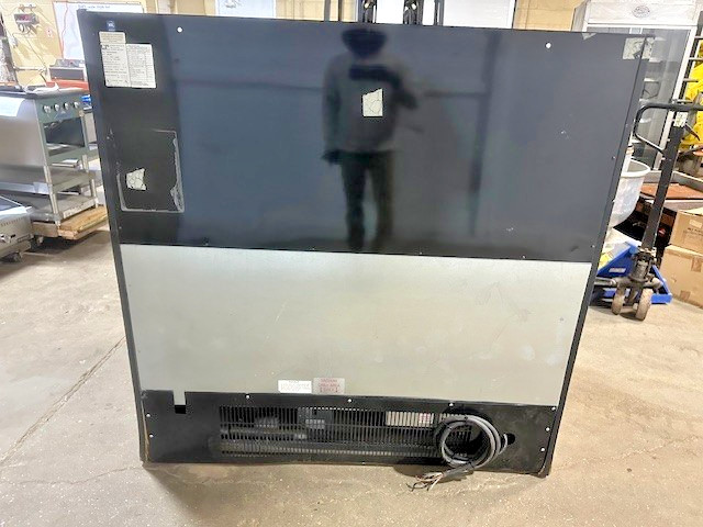 COLUMBUS SHOW CASE TOP LIGHTED DISPLAY CASE W/ BOTTOM REFRIGERATED OPEN AIR CASE