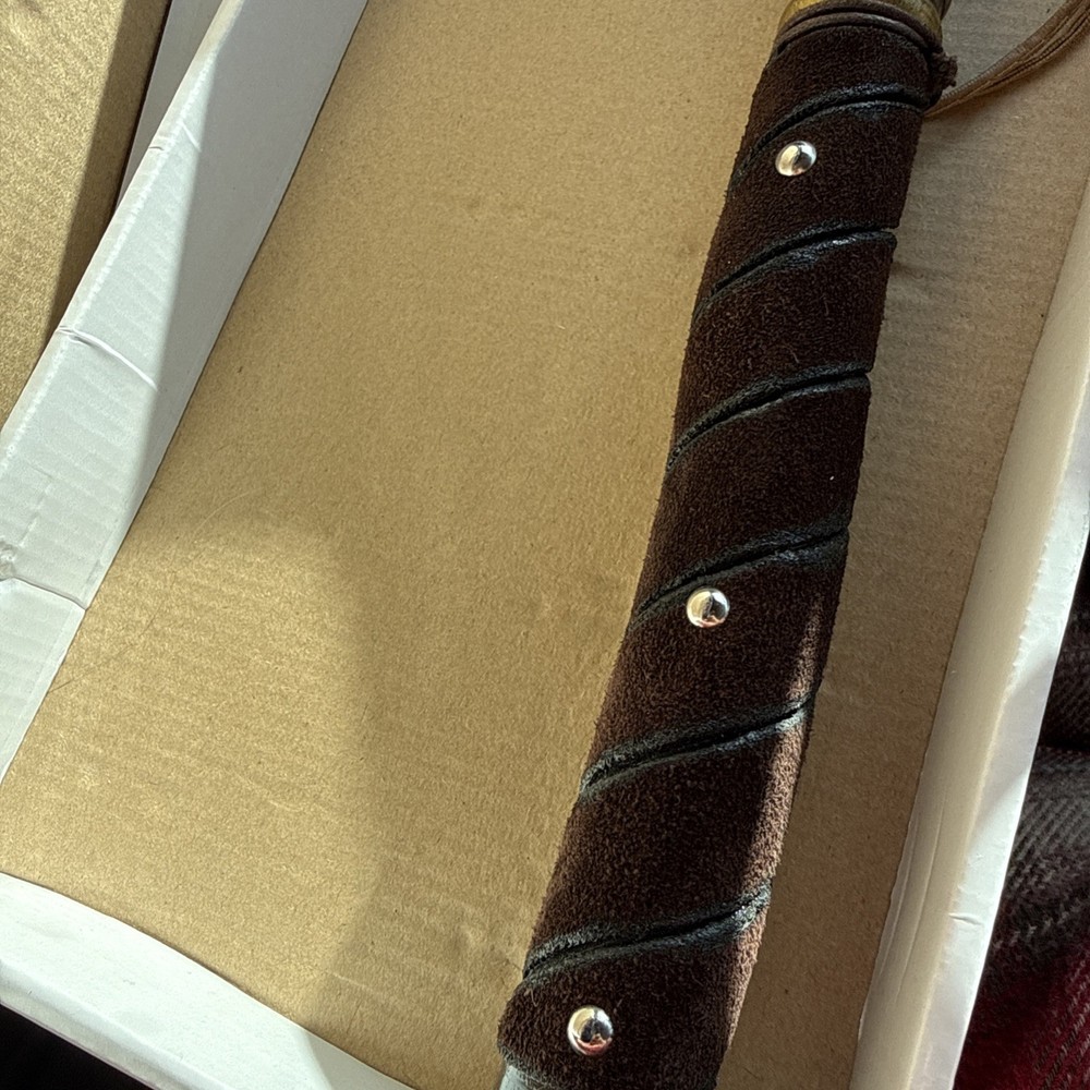 Damascus Assassin Creed Tomahawk Axe Leather Sheath