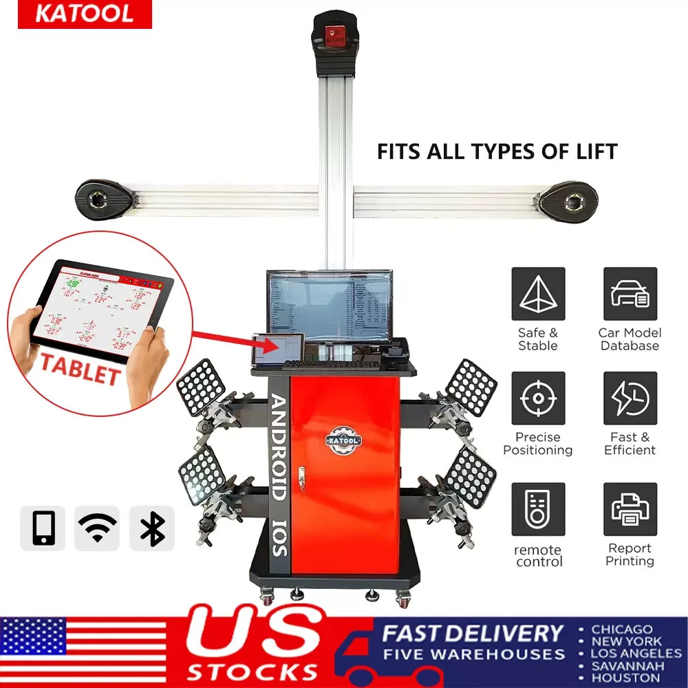 Motooltech AV9-Pro 3D Wheel Alignment Machine with Android System & TV Tablet