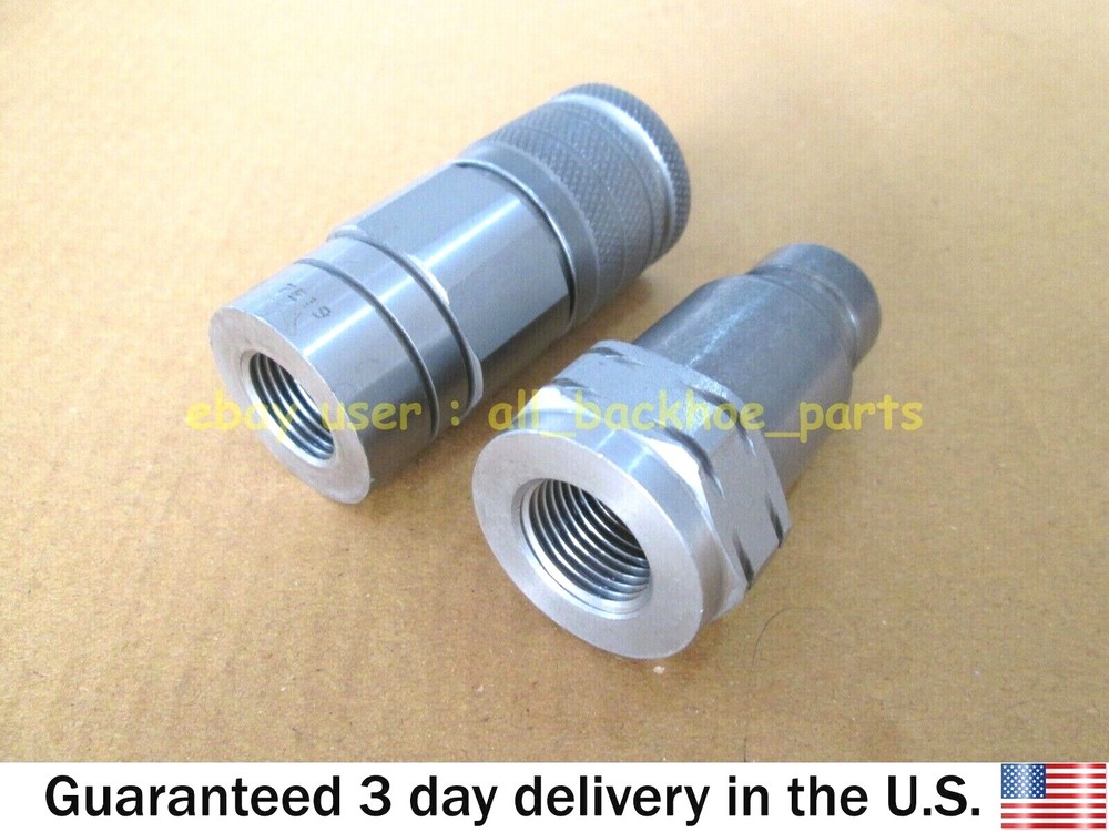 JCB BACKHOE - 1/2" BSP QUICK RELEASE COUPLING W. ADAPTORS (45/910400 45/910500)