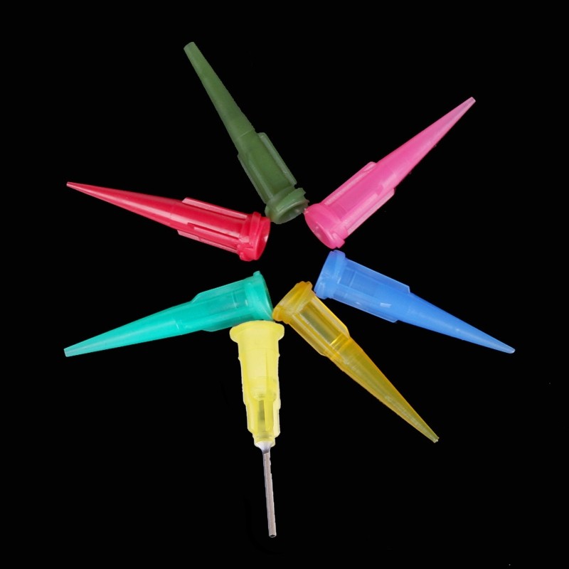 Kitchen Plastic Squeeze Bottle Refillable Condiment Container with 7 Nozzles