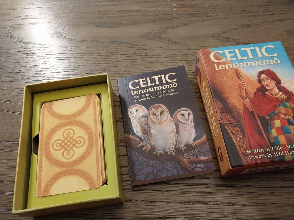 Celtic Lenormand Divination 45 Card Oracle Deck Illustrated Guidebook Pagonism