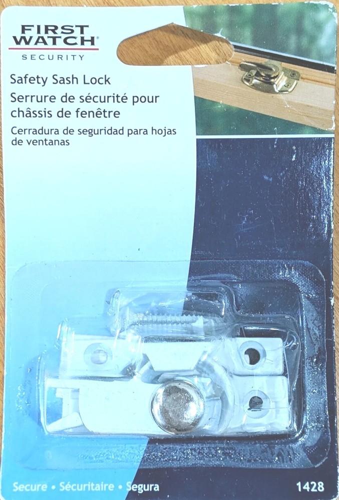 First Watch Security Safety Sash Lock Window Latch White #1428
