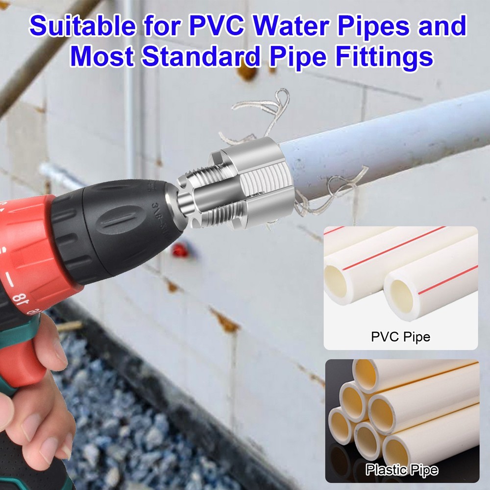 Integrated Internal & External Pipe Threading-Tool PVC Pipe Threader Cutting Kit