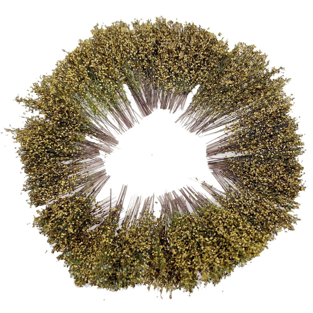 Miniature Shrubs, Withered Yellow, Static Grass Tuft, Model Train Landscape
