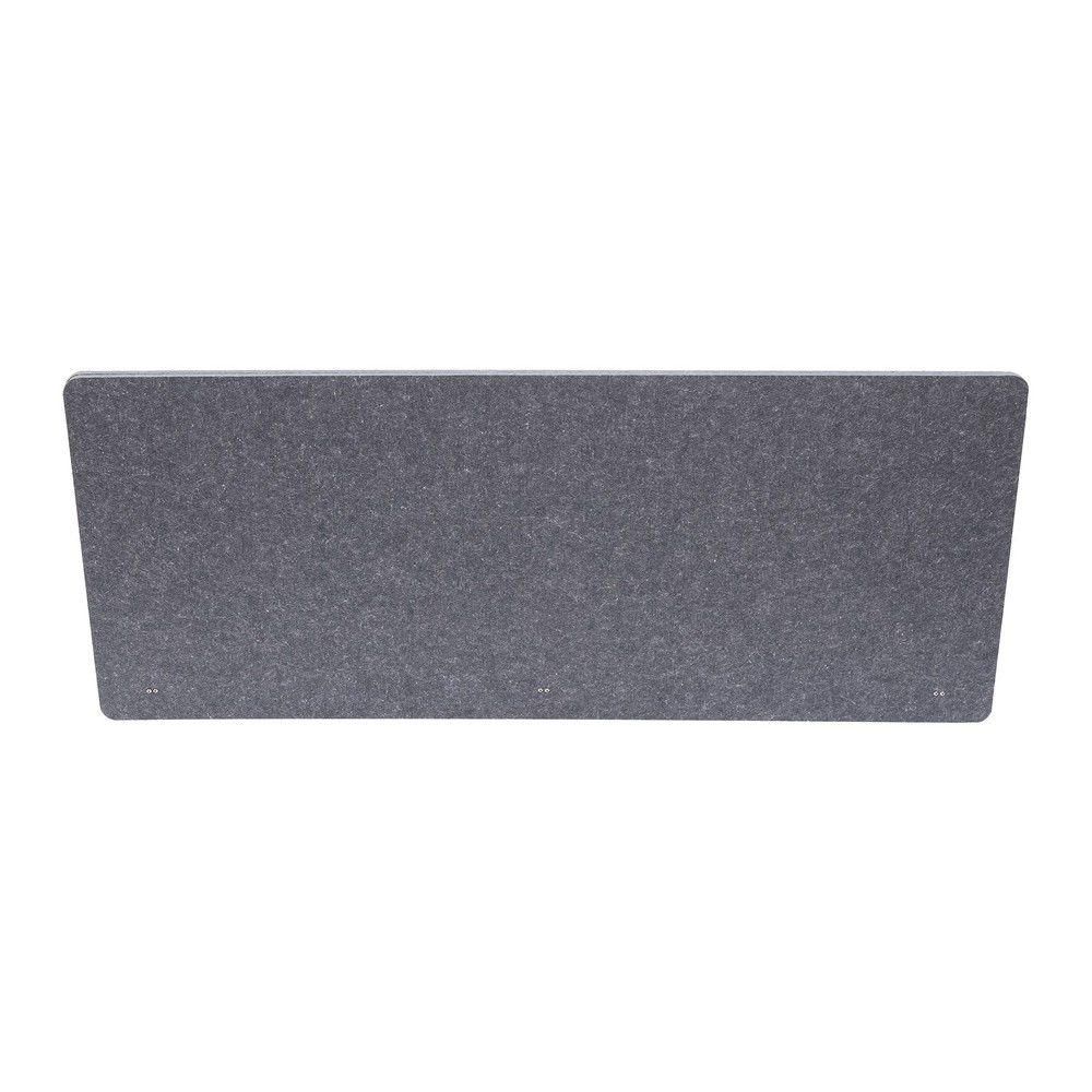 Rectangle Office Partition Grey Desk Divider 59.1*23.8*1in Desktop Privacy Panel