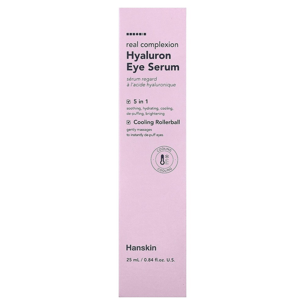 Real Complexion, Hyaluron Eye Serum, 0.84 fl oz (25 ml)