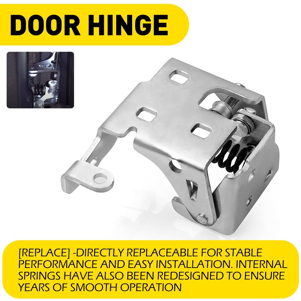 For Chevy Silverado 1500 Door Hinge 2007-2013 Driver Side Front Lower Chrome
