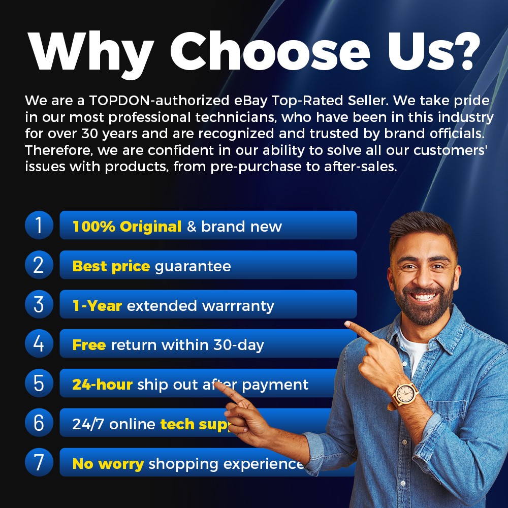2025 TOPDON Topscan PRO Wireless OBD2 Scanner Code Reader Key Coding Diagnostic