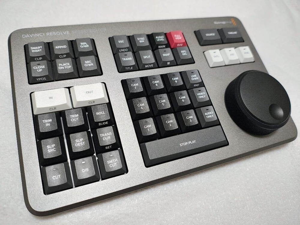 Blackmagic DaVinci Resolve Speed Editor USB-C Controller NO License Key MINT