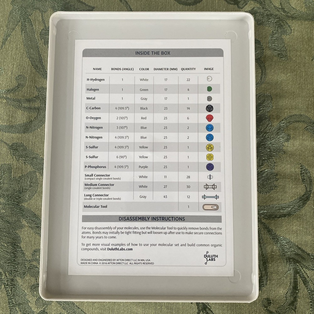Molecular Student Set Duluth Labs MM-003 Brand New